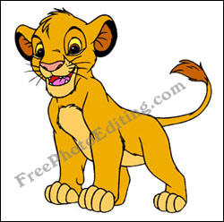 Cartoon King Lion